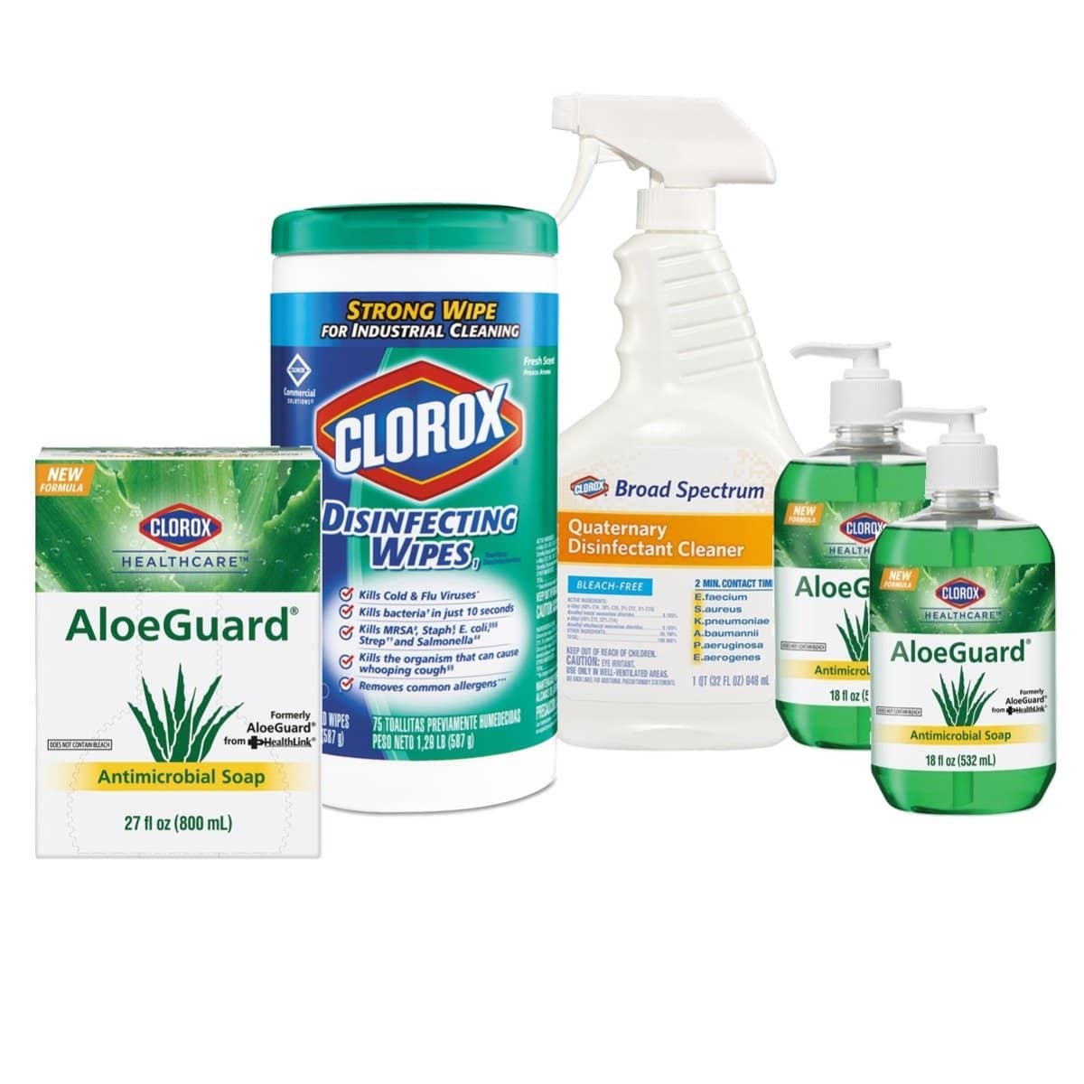 COVID Ultimate Clorox Pack w/ Clorox Wipes, Antimicrobial Soaps and Disinfectant Cleaner - TotalRestroom.com