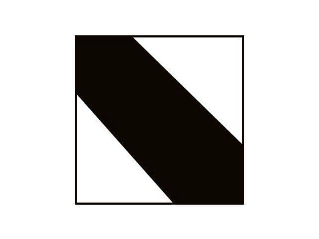 NMC TAPE, HAZARD STRIPE, BLK/WHT, 2"X18 YD - T20118 - TotalRestroom.com