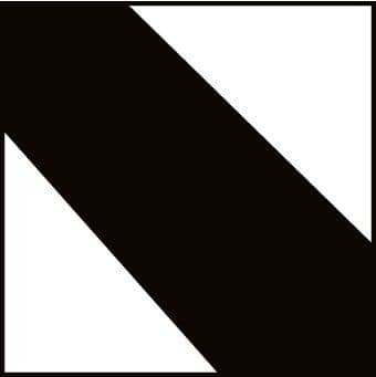 NMC TAPE, HAZARD STRIPE, BLK/WHT, 3"X36 YD - T22136 - TotalRestroom.com