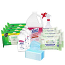 Back to Work Kit w/ Lysol Disinfectant Sanitizer, Purell Hand Sanitizer, Alcohol Wipes, 3-Ply Masks and Spray Bottle - LNRKIT-1 - TotalRestroom.com