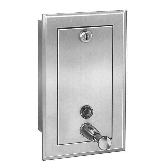 Bradley 644-000000 Commercial Restroom Liquid Soap Dispenser, Recessed-Mounted, Manual-Push, Stainless Steel - TotalRestroom.com