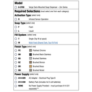 Bradley (6-3700) RLM-BR Touchless Counter Mounted Sensor Soap Dispenser, Brushed Brass, Zen Series