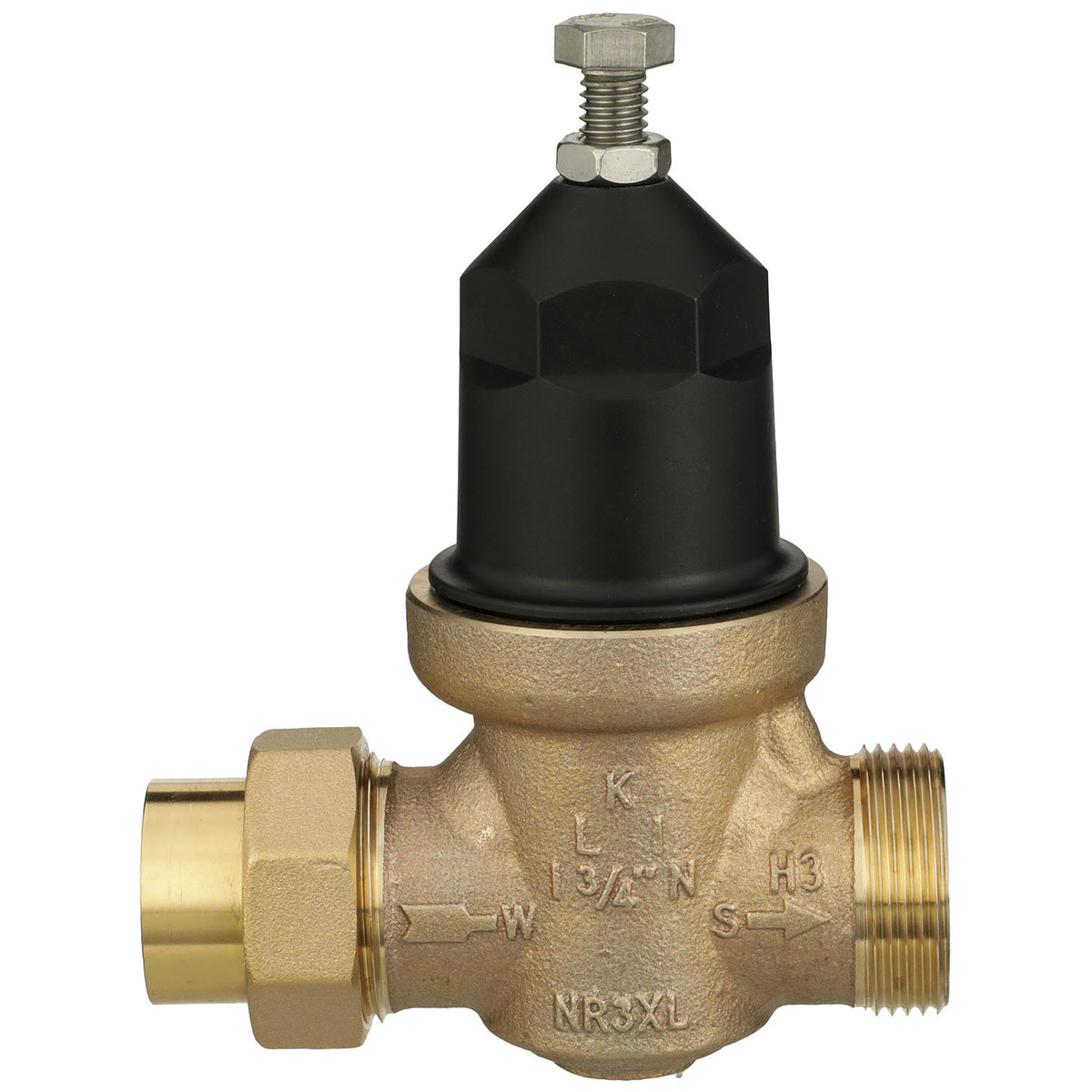 Zurn 34-NR3XLP 3/4" NR3 PRV 15-75 PSI Single Union Fem x Fem NPT Tap for gauge Lead Free