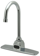Zurn Z6920-XL-CP8-GC AquaSense Batt Powrd Faucet, Cvr Plt Cntrs, Gooseneck Spout