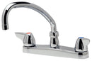 Zurn Z871J3-XL -XL FAUCET, 8" KITCHEN 5 3/8" GOOSENECK SPOUT, DOME HANDLES